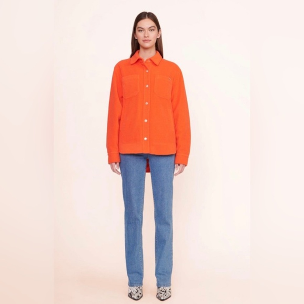Staud Voyaging Jacket Papaya Sherpa